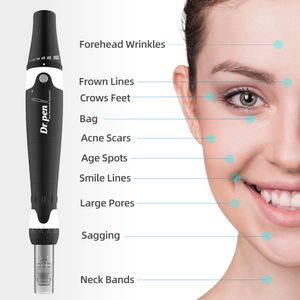 Microneedle Derma Pen Dr.Pen A7 Electric Dermapen Clínica médica 0.25mm 3mm para remoção de cicatriz de acne com 30 pcs 12 Pins agulha cartuchos