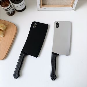 3D Kitchen Knife Phone Factions for iPhone 12 Mini 11 Pro X XS Max XR 7 8 Plus SE Gover