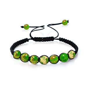 Fios de miçangas de miçangas de pedra de pedra natural fios de pulseira de braceletes de folhas de moda de moda de moda jóias de pulseiras ajustáveis ​​Will e Sandy Gift