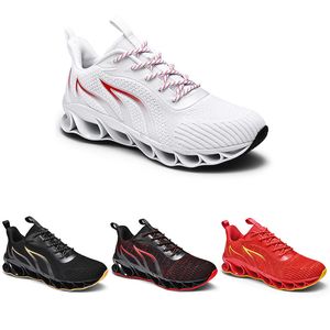 Gai icke-varumärke löparskor för män eld röd svart guld uppfödd blad mode casual mens tränare sport sneakers
