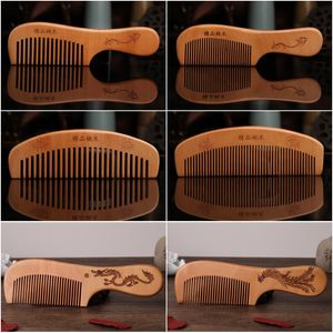 Wooden Hair Comb Wide/Fine Tooth Wood Comb for Women No Static Natural Detangling Tools