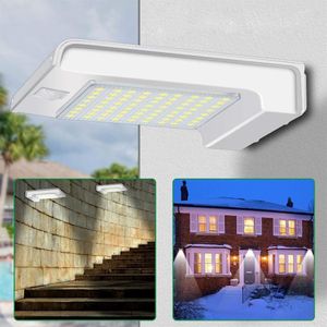 72led lâmpada de parede solar concisa solar solar luz solar luz de rua ao ar livre jardim pátio impermeável movimento sensor de movimento iluminação