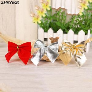 Juldekorationer FlyDream 12st Dekor Pretty Bow Tie Tree Ornaments Pendant Baubles Year For Home1