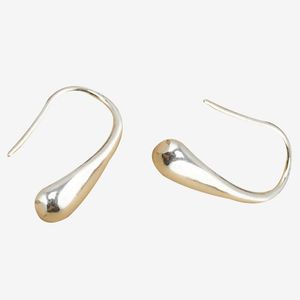 Stud ins eenvoudige waterdruppelvormige oorhaak oorbellen goud Koreaanse oorbellen1