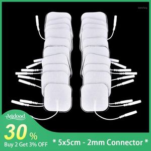 50/100pcs Reusable Tens Acupuncture Self Adhesive Gel Electrode Pads 2.0mm Connector Tens Electrodes for Digital Therapy Machine1