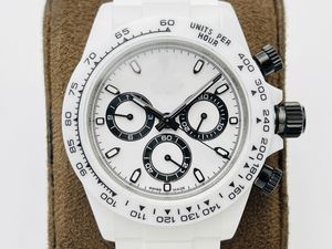 2023 VRS 40x13.5mm Watches 7750 Automatiska mekaniska klockor Keramiska fodral Bezel armbandsur Män Vattentät kronograf Luxury Watch 002