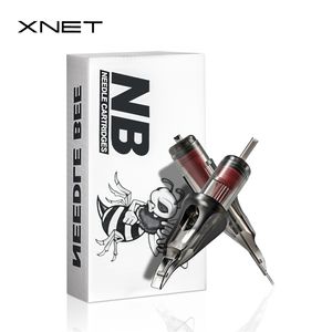 XNET NB Cartridge Tattoo Igły RL RS RM M1 Jednorazowe sterylizowane igły bezpieczeństwa dla maszyn Uchwyty 211229