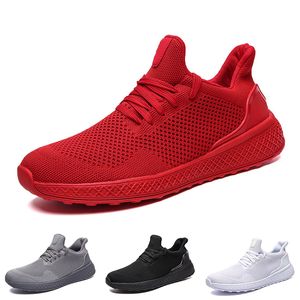 Günstige Non-Brand-Herren-Laufschuhe, dreifach schwarz, weiß, rot, grau, Herren-Trainer, modische Sport-Sneaker, Größe 40–46