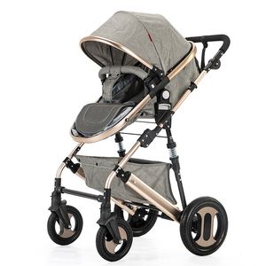 Bebek arabası# Yüksek Görüntüle Bebek arabası katlanması Ultralight oturabilir ve taşınabilir bebek arabası basit şemsiye araba LJ200901 Q240429