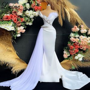 Wholesale couture carpet for sale - Group buy Dubai White Mermaid Prom Dresses Crystals Sexy Cocktail Party Dresses Haute Couture Red Carpet Gowns Sukienki Wizytowe