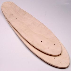 Kaykay 9 katlı akçaağaç Boş kaykay çift içbükey kaykaylar doğal paten güverte kurulu 24 inç longboard diy part1