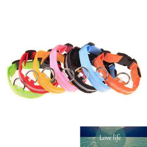 Leashes New Transer Creative Hot Safety Pet for Lighted Up Nylon LED Dog Collar Advanced Glow Necklace Drop OT26 P40