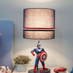 Tecknad bordslampa kreativ amerikansk enkel modern