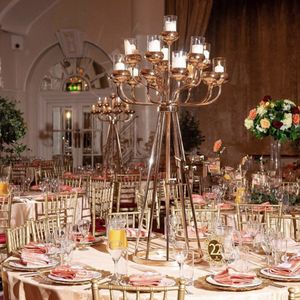 Wedding Gold Metal Flower Stand Table Centerpieces for Wedding Decoration golden centerpieces table decor