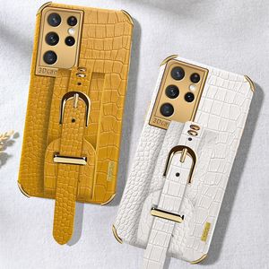 Fällen Für Samsung Galaxy A10 Fall Krokodil textur leder Coque für A10 SM-A105F A105 A105F Abdeckung