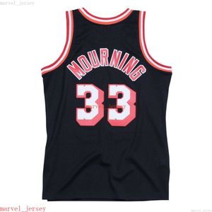 Benutzerdefinierte genähte Alonzo-Trauer #33 1996-97 Swingman Jersey XS-6xl Herren Throwbacks Basketball-Trikots Männer Frauen Jugend