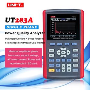 UNI-T UT283A単相電力品質アナライザーエネルギーメーターTrue RMS USBインタフェース包括的な分析キャプチャーレコード