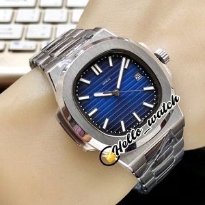 Barato novo esporte 5711 5711 / 1a 010 Dial azul asiático 2813 relógio automático relógio de aço inoxidável pulseira de aço marca phw gents relógios pure_time