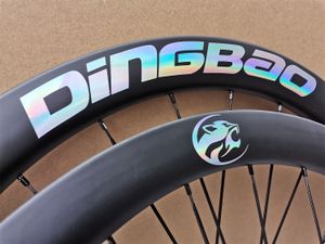 2022 NUOVE ruote in carbonio freno a disco cerchi tubeless 24/24 fori OEM DiNGBAO logo 700C ruote in carbonio per bici da strada con mozzi DT 240