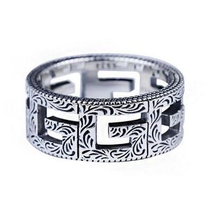 2021 Partihandel Kärlek Ring / Mens Ringar / 925 Sterling Silver Ringar / Mens Ringar / Bröllop Ringar Sets / Kvinnor Ringar / Hjärtring / Silverring med låda