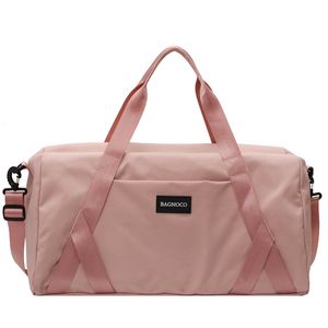 Gym Yoga Bags Women Pink Travel Duffle Handbags for Women Fashion Bag Sport Gym Accessories Men Fitness Training Blosa Q0705