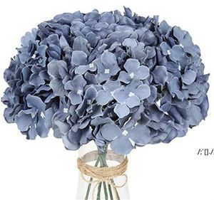 Symulacja Hortensje Czerwony Biały Różowy Sztuczny Jedwabny Kwiat Home Decoration Diy Wedding Party Decor GWD13024