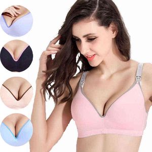 Wholesale underwear for feeding for sale - Group buy New Breastfeeding Cotton Maternity Nursing Bra Sleep Bra For Feeding Mothers Safety Nursing Pregnant Women Open Buckle Underwear G0214