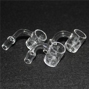 Nowy 25mm Palenia Quartz Banger Nail Sandblast Quartz Nails Płaskie Top Domessed Male 14mm do Dab Rig Bong Water Rura