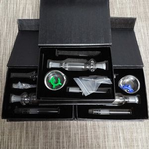 Glas-NC-Kits mit 10-mm-Verbindung, Titan-Spitzen, Wasserpfeifen, Nagel-Keck-Clip, Mini-Wachsöl, Dab-Rigs, Nector-Kollektor, Strohrauch, Rauchpfeifen, NC01