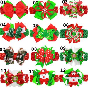 Ins Christmas Bows Baby-Stirnbänder süße Mädchen Designer-Stirnband Designer-Stirnbänder Baby-Stirnbänder Kinder-Stirnband Haarschmuck LY138