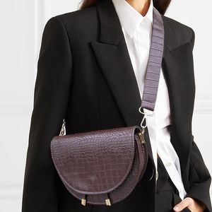 Crossbody Bags for Women Half Circle Cover Shell Solid Pu Leather Handbag Ladies Shoulder Bag