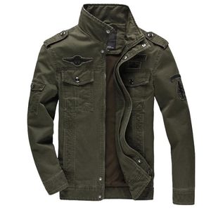 Nya Män Army Jackor Plus Storlek 6XL Varmt Kostnad Ytterkläder Broderi Jacka för Män Casual Outdoor Coat Gratis frakt