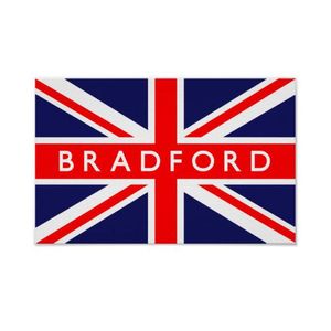 Bradford Flag High Quality 3x5 FT City Banner 90x150cm Festival Party Gift 100D Polyester Indoor Outdoor Printed Flags and Banners