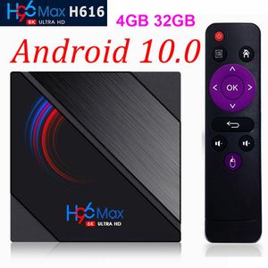 H96 MAX TV Kutusu Android 10.0 Allwinner H616 4GB 32GB 6K HD 2.4G5G WiFi Medya Oyuncusu H96max Akıllı Android Tv Kutusu Set Üst Kutusu