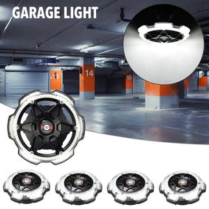 Garage Light Round 5-Head Lighting High Bay LED Light Ultra-High Brightness E26 / E27 Svart