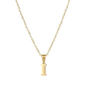 Brev Initial Halsband Lainty Pendant Halsband för kvinnor Handgjorda 18inch Personliga Alfabet Monogram Charm Halsband för Teen Girls Kids