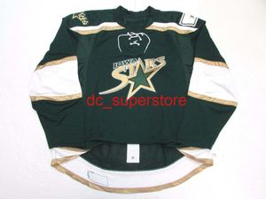 Szyte Niestandardowe Iowa Gwiazdy AHL Green Hockey Drise Dodaj dowolny numer Numer Mens Kids Jersey XS-5XL