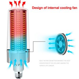 Super Bright LED E27 Zarówka Kukurydzy 80W-200W Lampa LED 110 V 220 V Inteligentny IC E40 Duża moc do placu zabaw Oświetlenie wysokiej jakości