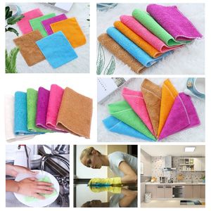 Kuchnia Czyszczenie Wycierające szmaty Dania Oczyszczające Cloths Schłonia Wodna Anti-Smar Dish Tkanina Home Kitchen Mycie Ręcznik T9i001756