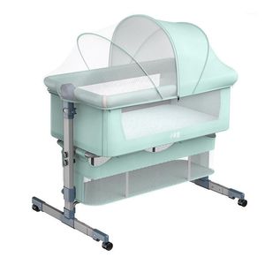 Baby Cribs Bed With Mosquito Net Removable Born Cot Crib Infant Lounger Travel Girl Portable Bassinet 0-18M