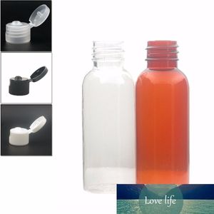30ml empty Plastic Bottles amber clear PET bottle with black white transparent flip top cap X