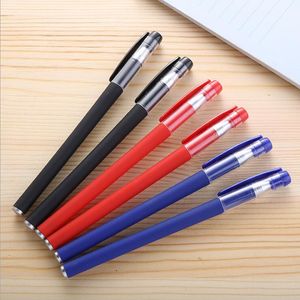 Gel carbon water-based pen 0.5mm European standard bullet nib black office signature pen office student exam frosted ballpoint pen