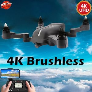 2020 x 28ブラシレスQuadcopter折りたたみ5G 6axisジャイロWifi FPVドローン4K UHDカメラRCヘリコプターSelfie Wifi FPV GPS RCドローン