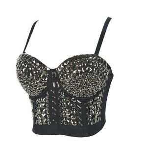 Designer-Corset Sexiga Gotiska Kvinnor Push Up Bra Bustiers Beskära Top Corsage Bead Underkläder Bras Pärlor Bodice Kläder