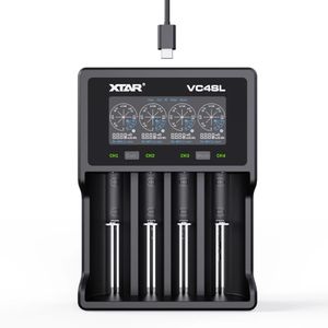 XTAR VC4SL 18650 Battery Charger QC3.0 Fast Charging Rechargeable Liion Batteries 18650 26650 18350 21700 AAA AA Batterys Charger