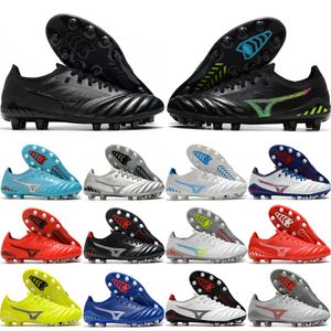 Scarpe da calcio da uomo MORELIA NEO III PRO Firm Ground REBULA CUP Made In Japan Risk Red Scuba Blue White Silver BlackCool Grey Outdoor Scarpe da calcio Taglia 39-45