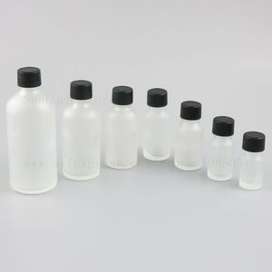 Essential Oil Amber Clear Glass Vials 5/10/15/20/30/50/100 ml Sample Refillable Bottles portable travel container 500pcs