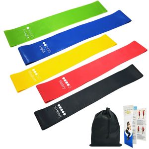 Mi Band 5 Resistance Loop Bands Set Natural Latex Workout Band Sport Gym Equipment for Home Fitness Strength Training Pilates Q1225