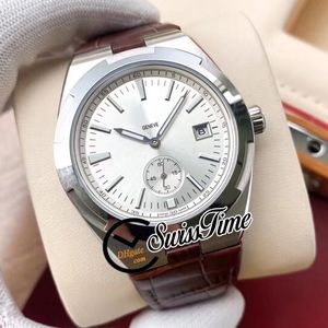 Sale New Overseas 4500V White Dial A2813 Automatic Mens Watch Steel Case Black Leather Strap High Quality STVC Gents Watches SwissTime E132