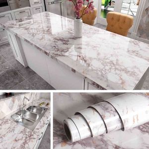Bathroom Removable Self Adhesive Wallpaper for Kitchen Countertops Peel and Stick Cabinet Shelf Liner Vinyl Contact Paper Marble A0603